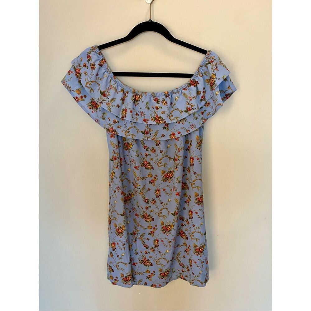 Mary & Mabel floral off the shoulder medium dress